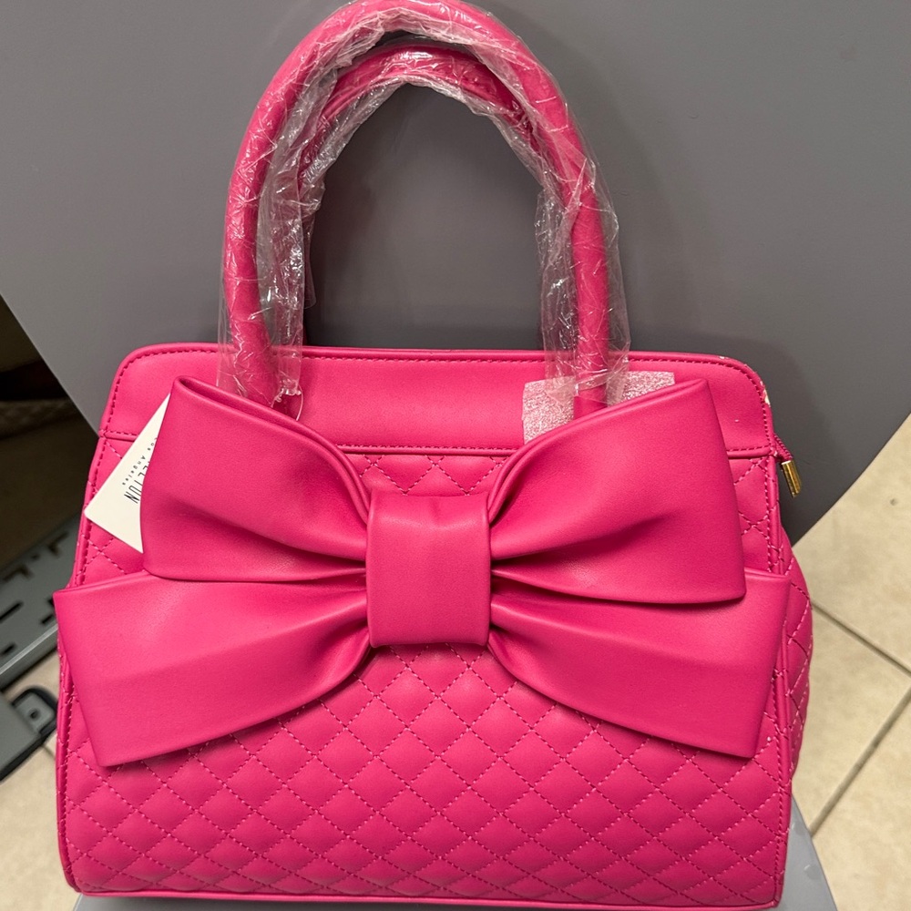 Elegant Pink Bow Handbag